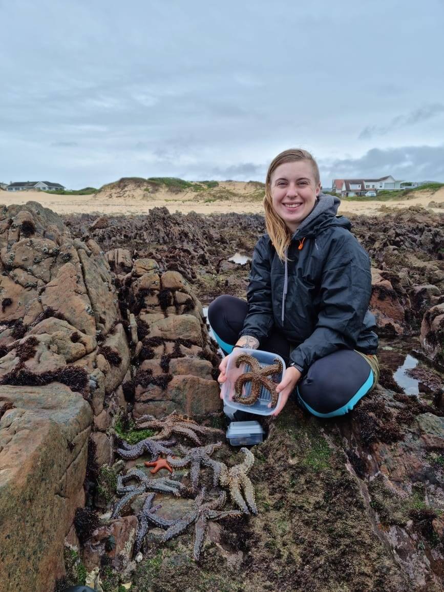 Portrait after a starfish hunt. Port Alfred, Eastern Cape (2021).